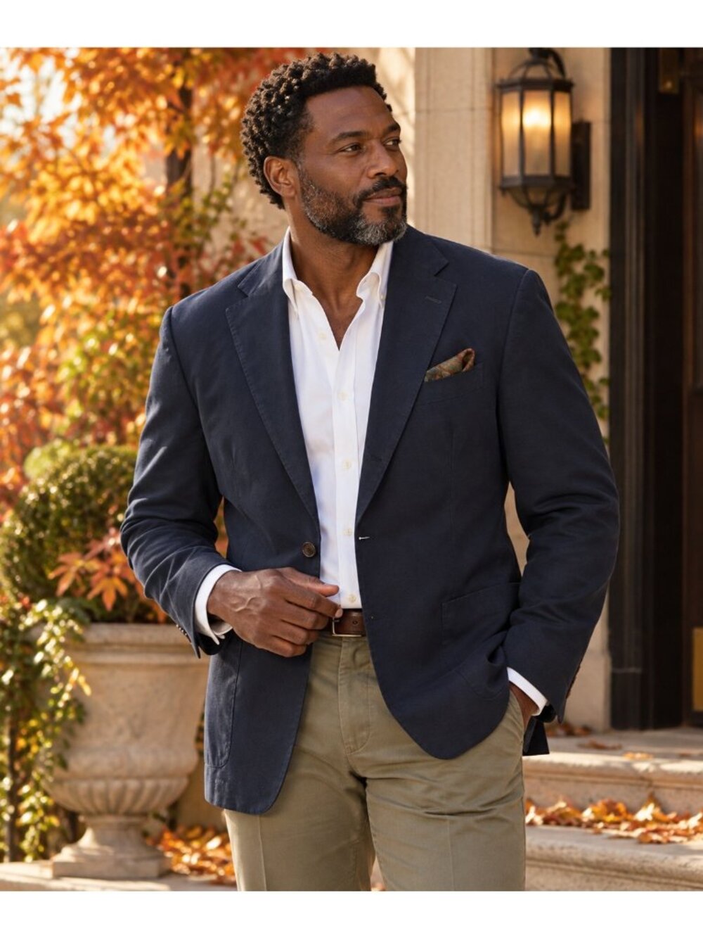 Suitsupply La Spalla Men’s 48L Navy Cotton Blazer Tessuti di Sondrio Italy Fabri